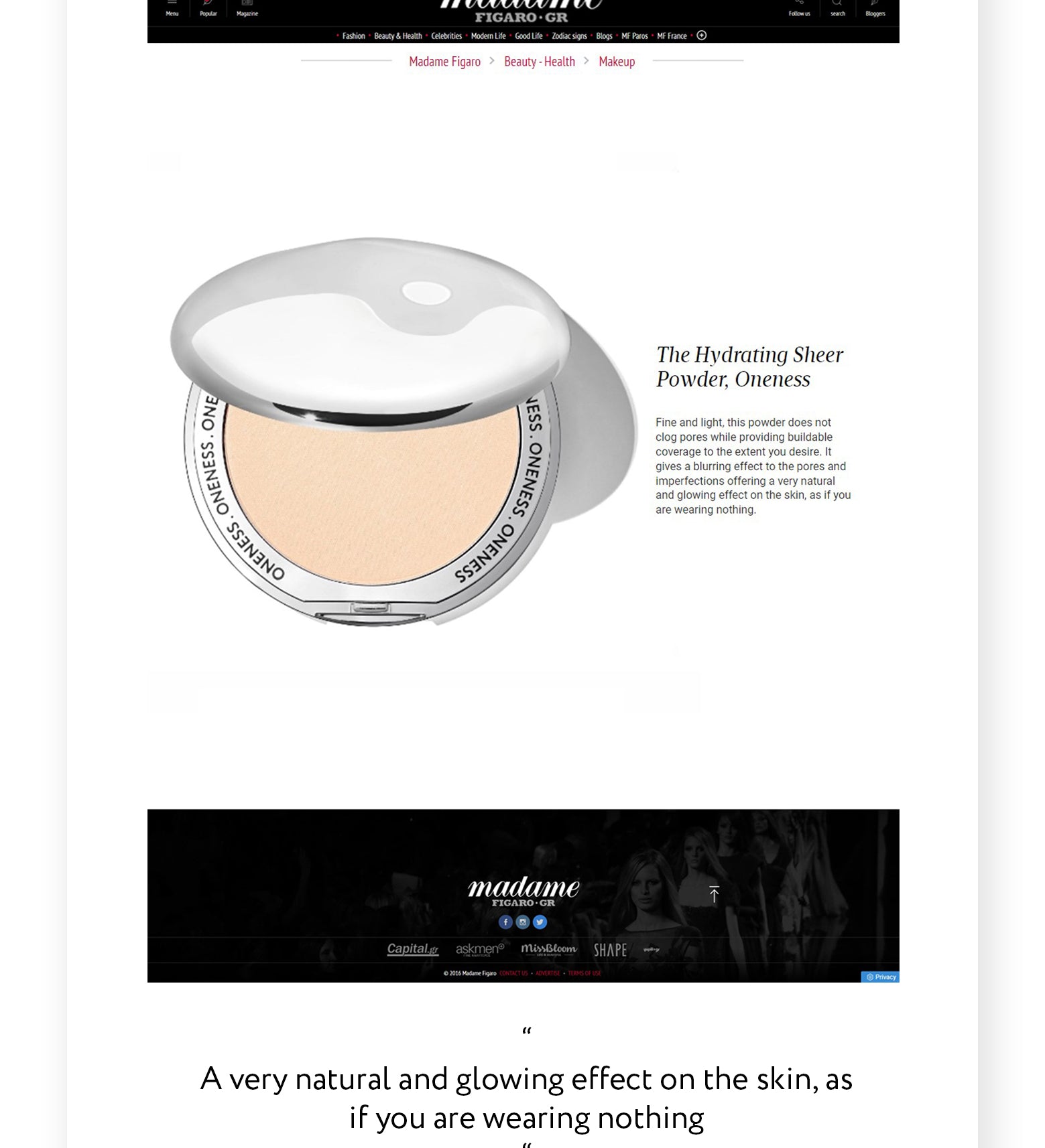 As Featured In Madame Figaro