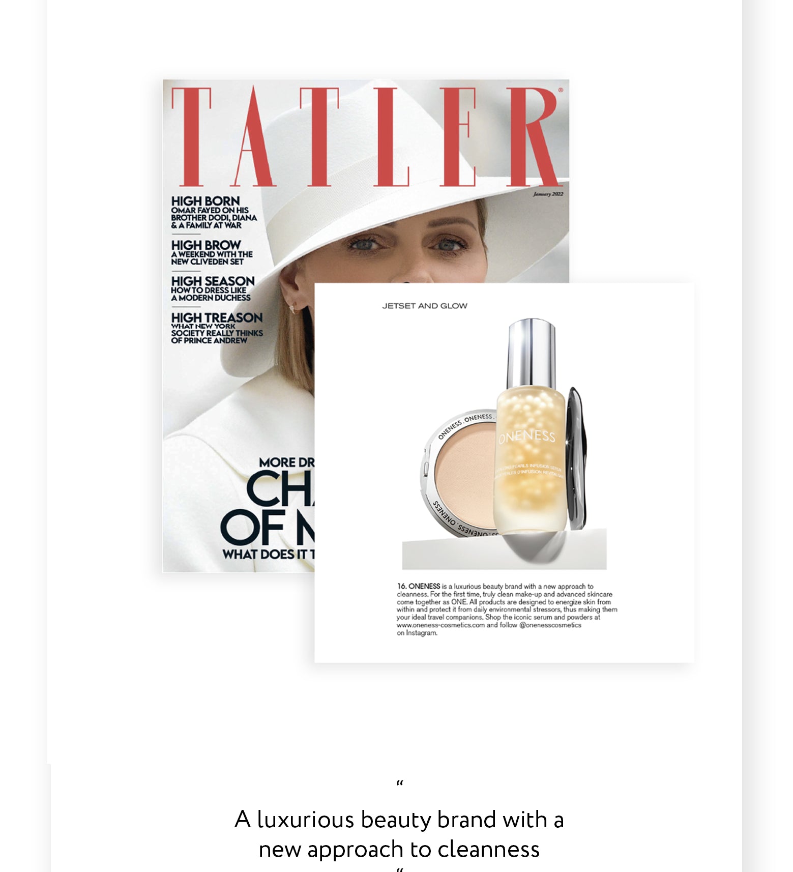 As Featured In TATLER