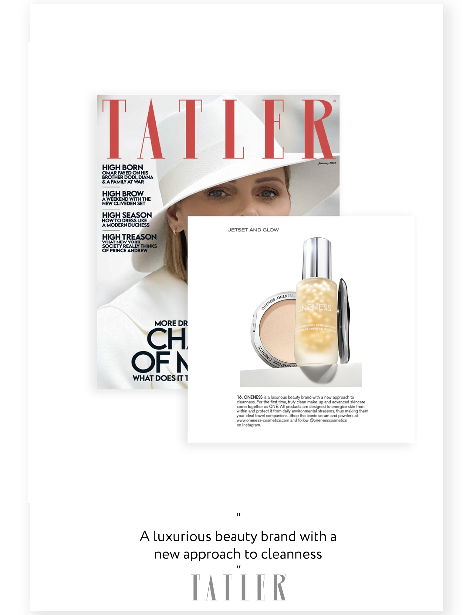 AS FEATURED IN TATLER