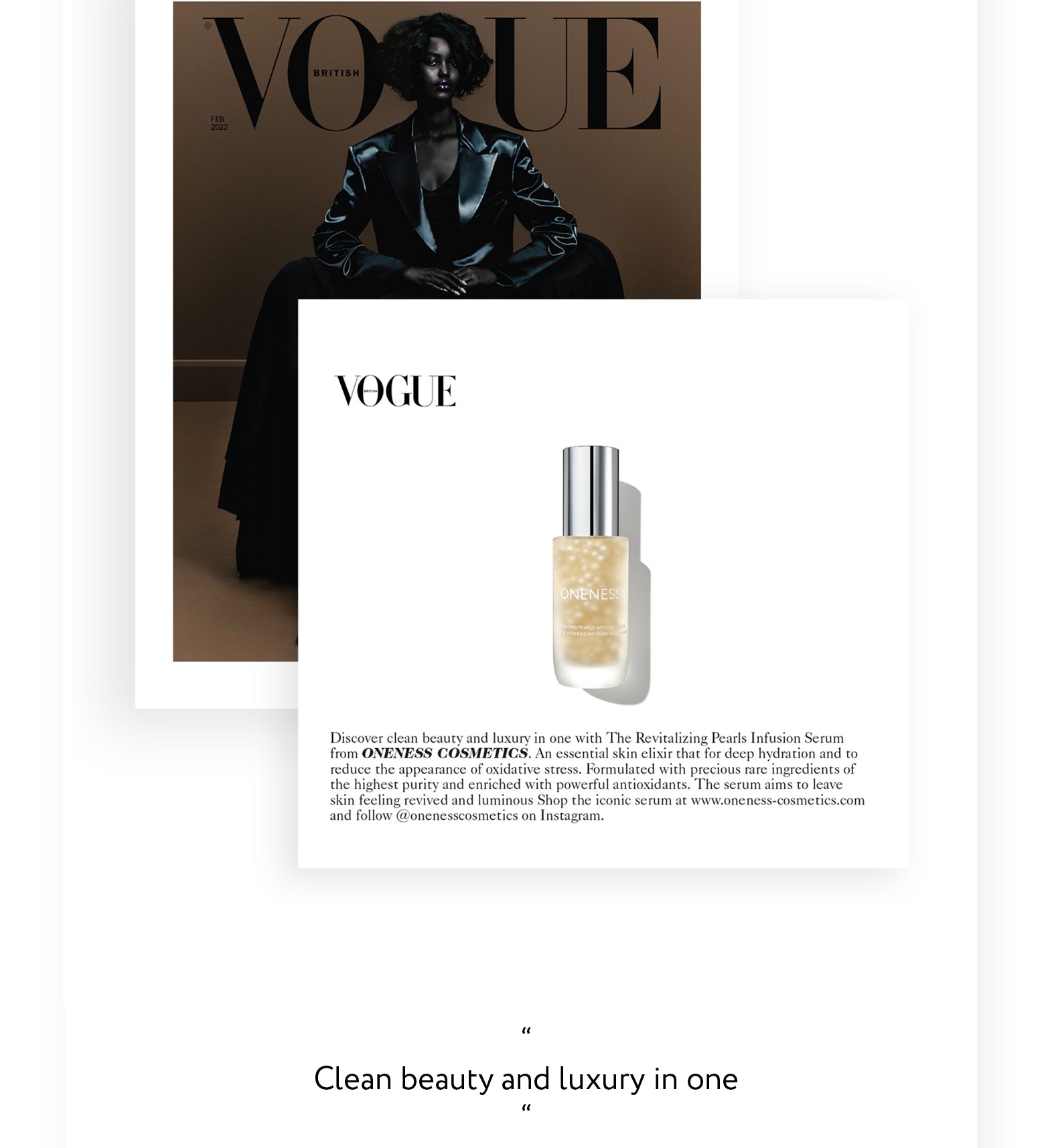 As Featured In VOGUE